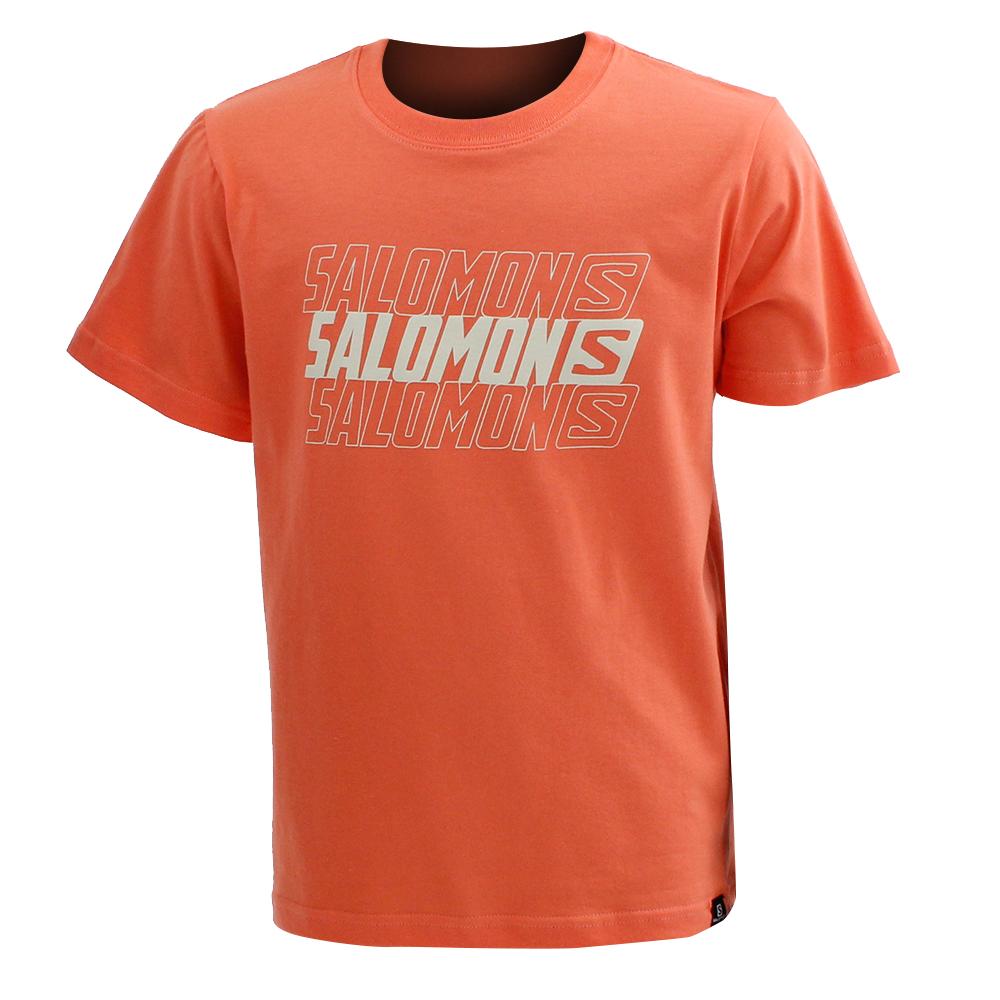 Salomon Singapore Kids T-shirts - DOUBLE TAKE SS B Coral | 39786-VTCB